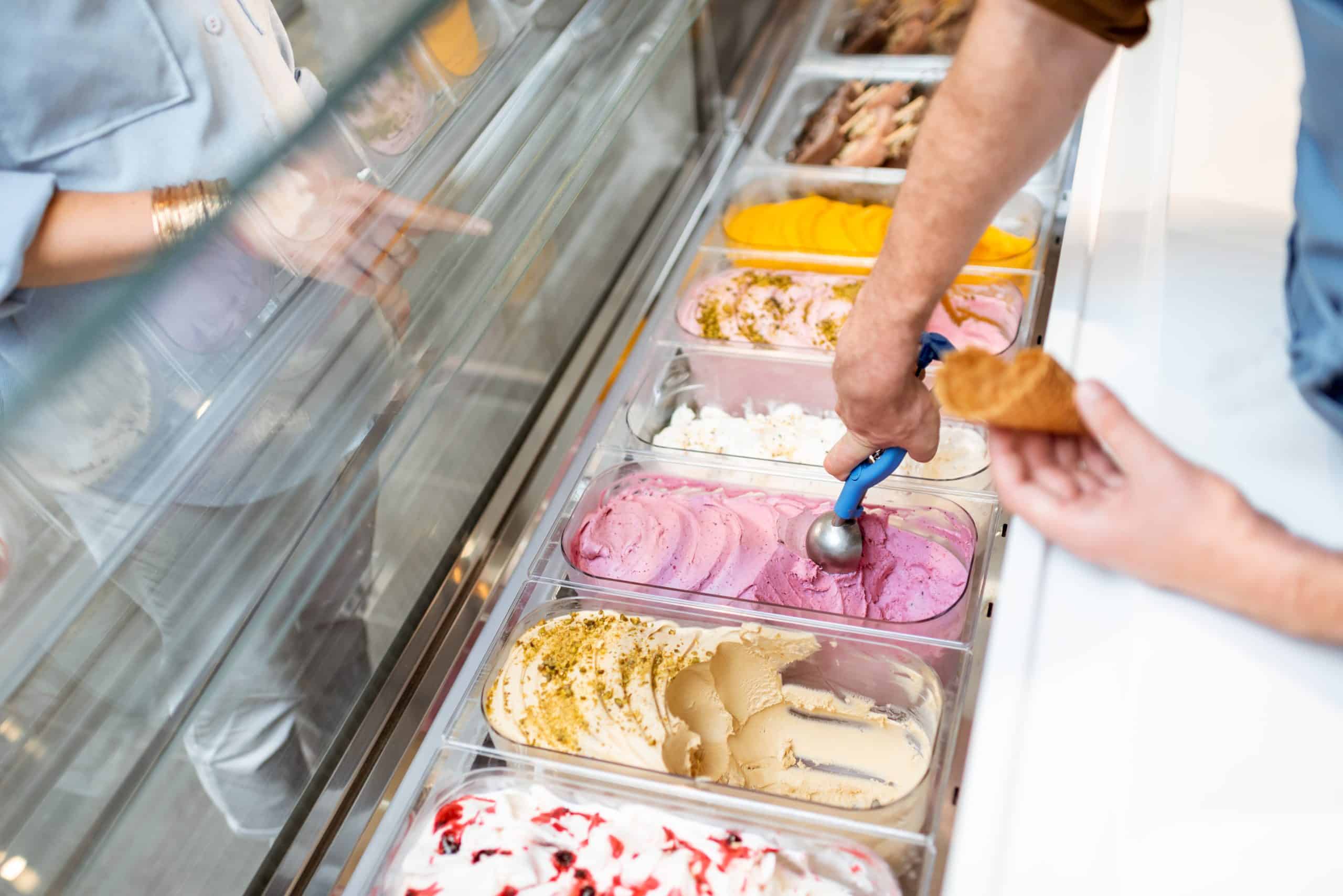 ice cream shop business interior
