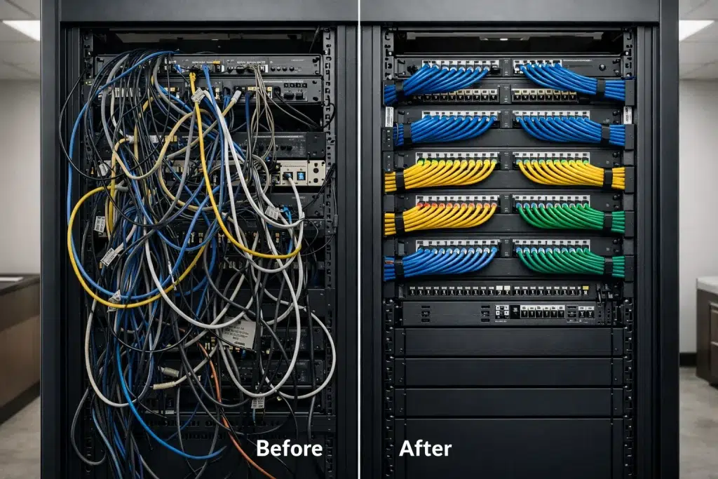 Cabling Mistakes,Installation Errors, IT Setups